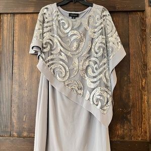 Semi formal Women's silver dress size 14